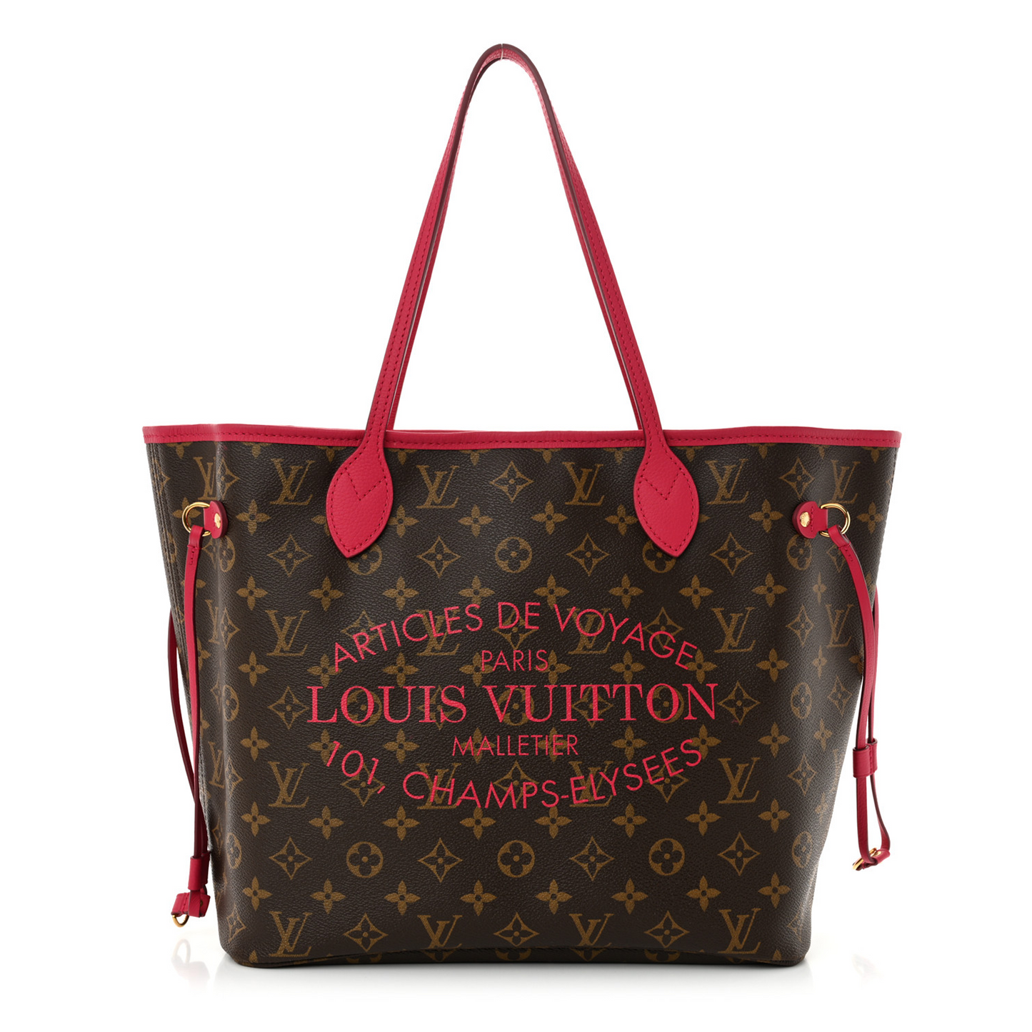 Monogram Articles De Voyage Ikat Neverfull MM Rose Indien
