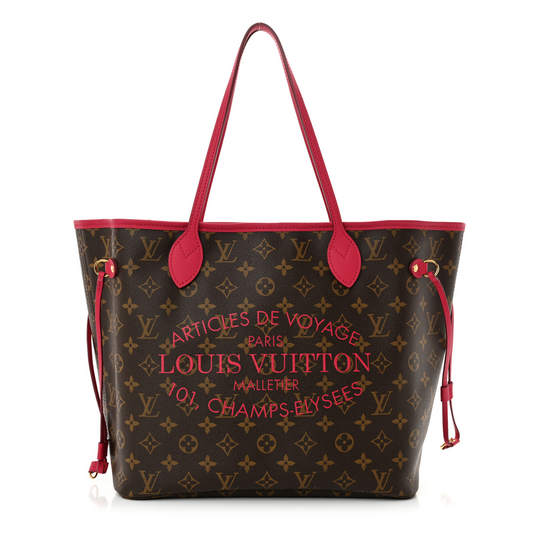 Monogram Articles De Voyage Ikat Neverfull MM Rose Indien